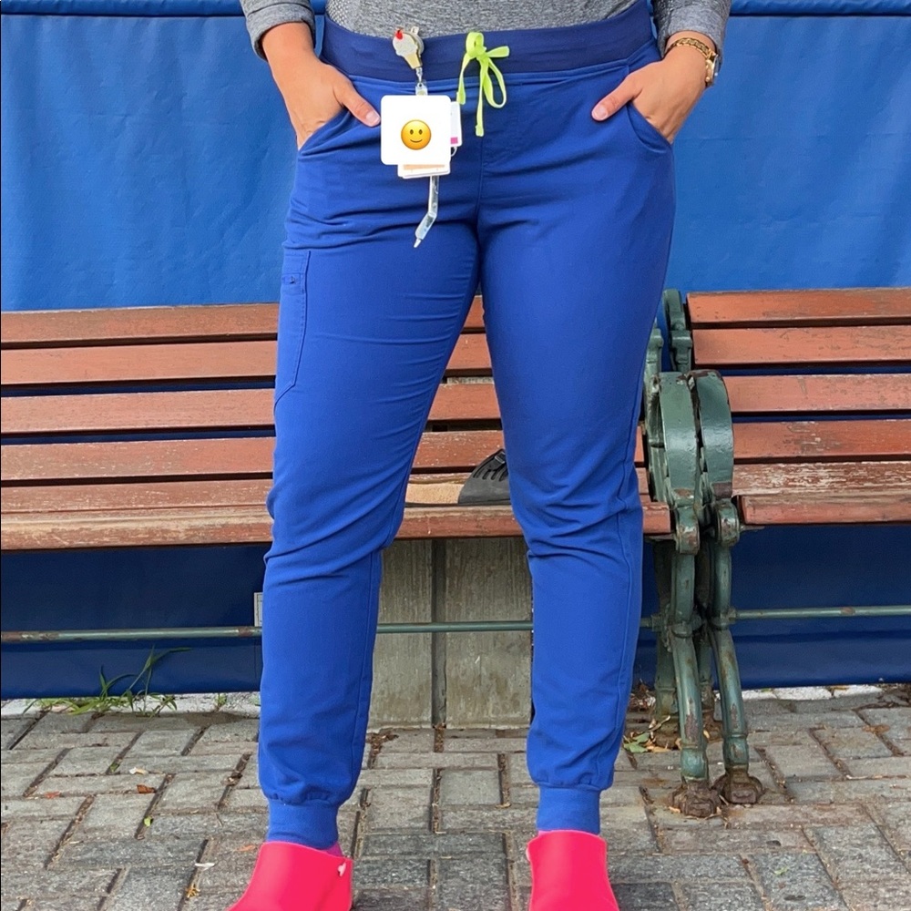 Figs Electric Blue Scrub Pants XL/Tall